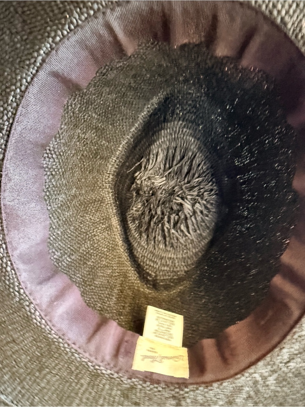 Straw Fedora Hat - Natural and Black - Unbranded Women’s Sun Hat Set - Picture 3 of 10